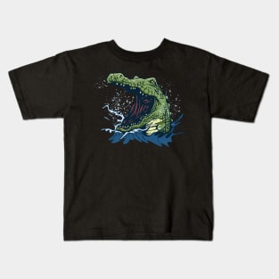 crocodile illustration Kids T-Shirt